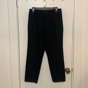J. Crew EUC black elastic waist thick pants Size 6